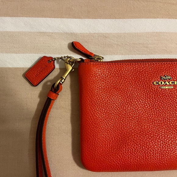 Coach Pink Wristlet Pouch - Picture 3 of 3